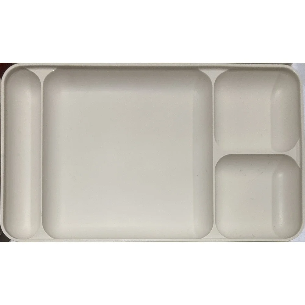 TUPPERWARE - Plastic Vintage‎ Divided Serving TV Snack Trays - Set of 6